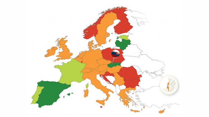 Για την περίοδο 2010-2013, η Σλοβακία σημείωσε δραματική μείωση κατά 37% των συνολικών θανάτων των χρηστών του οδικού δικτύου.